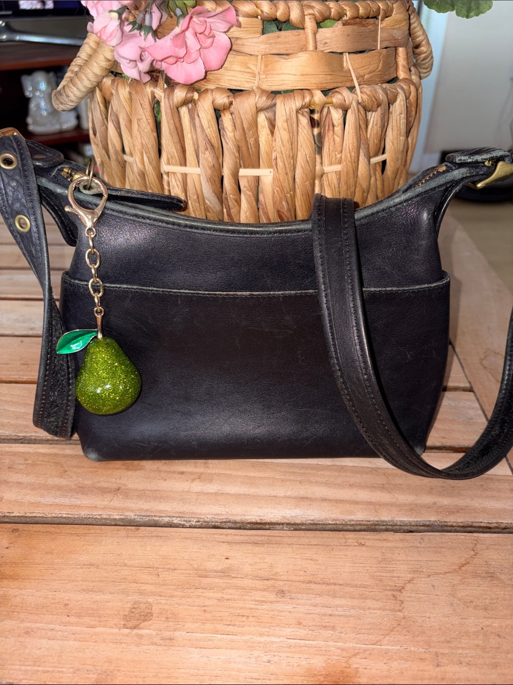 Vintage COACH BLACK LEATHER LEGACY BAG 9136